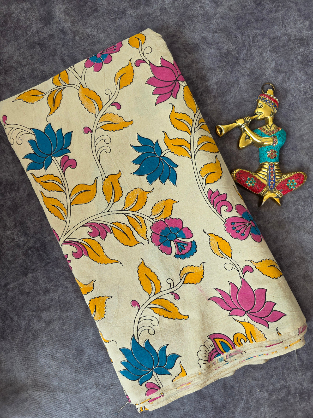 Pure kalamkari cotton running material-AK500
