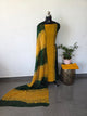 Handblock georgette salwar set with handwork mirror work-GE292