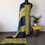 Handblock georgette salwar set with handwork mirror work-GE284