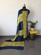 Handblock georgette salwar set with handwork mirror work-GE284