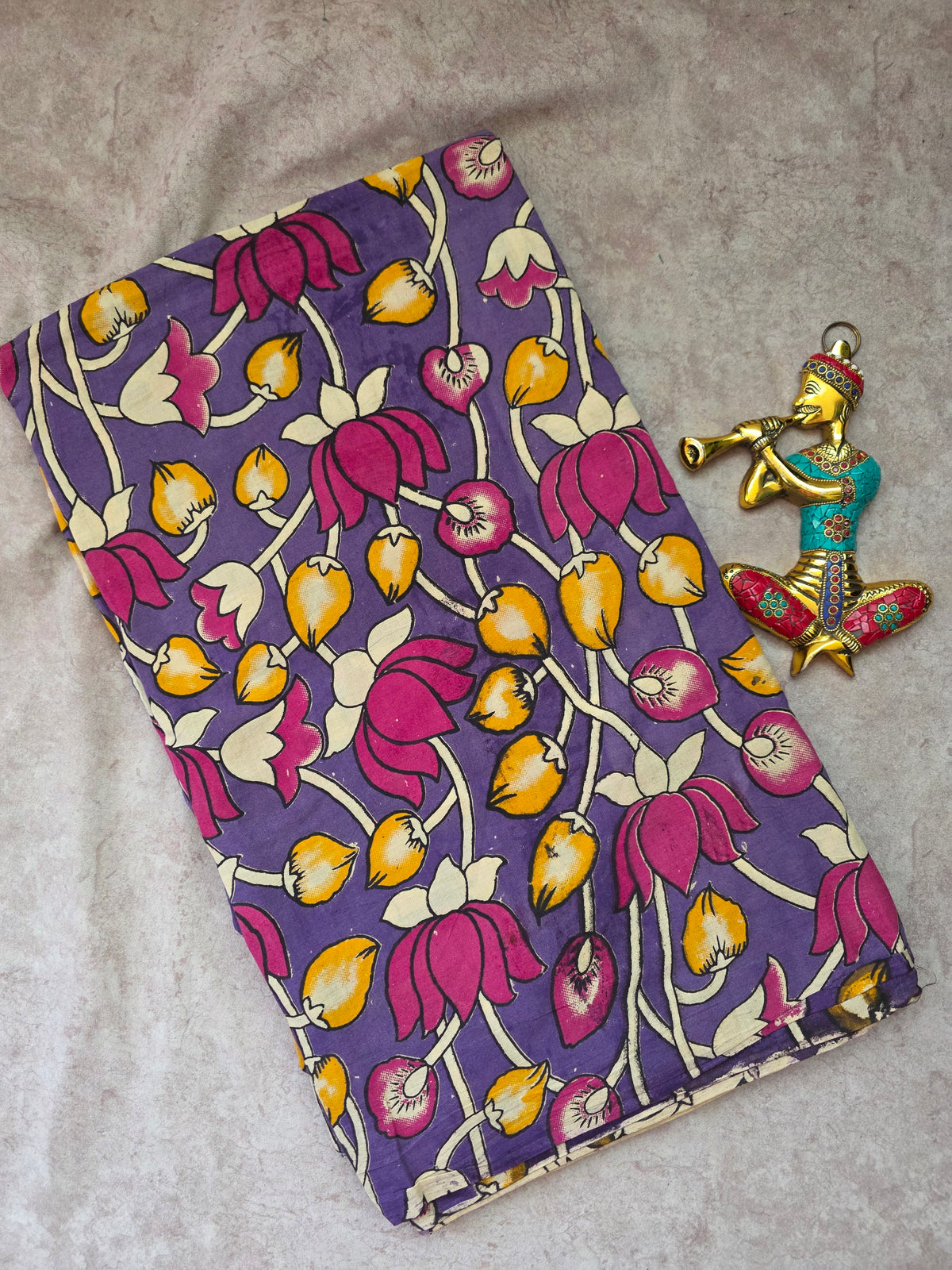 Pure kalamkari cotton running material-AK511