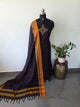 Kolam Embroidery Narayanapet salwar (4.5 mtrs)(Brown)-NA795