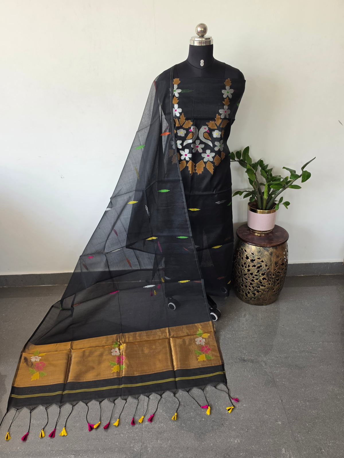 Premium muslin jamdhani set -JM50