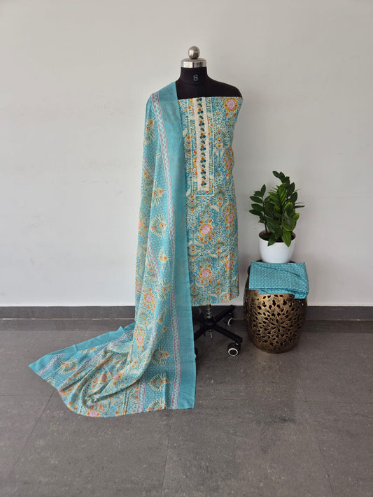 Regular/office wear pure cotton set - BF71
