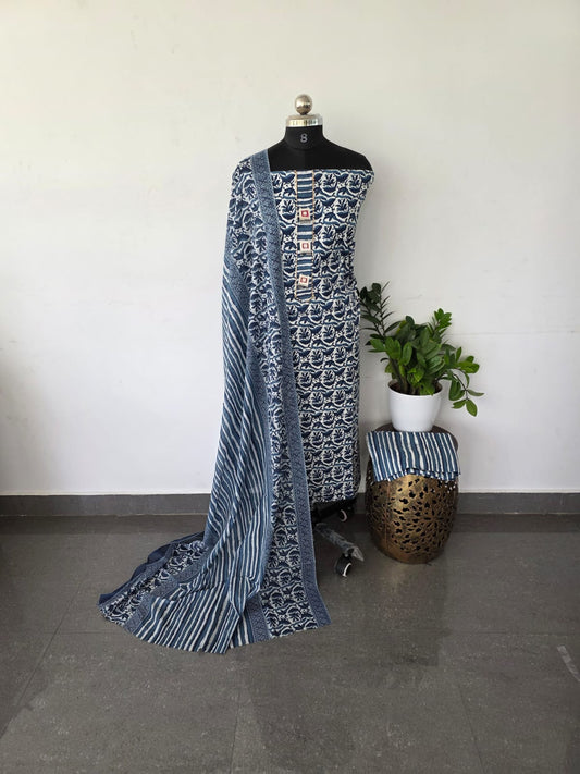 Regular/office wear pure cotton set - BF72