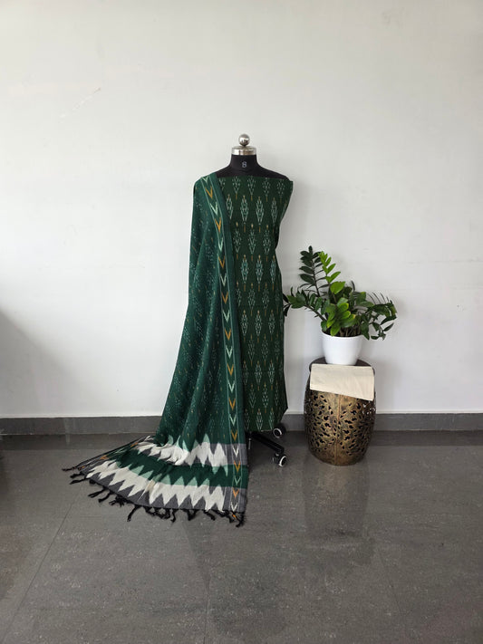 Pochampally ikkat cotton set - IC7