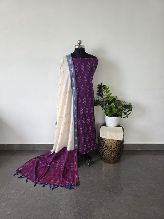Pochampally ikkat cotton set - IC9