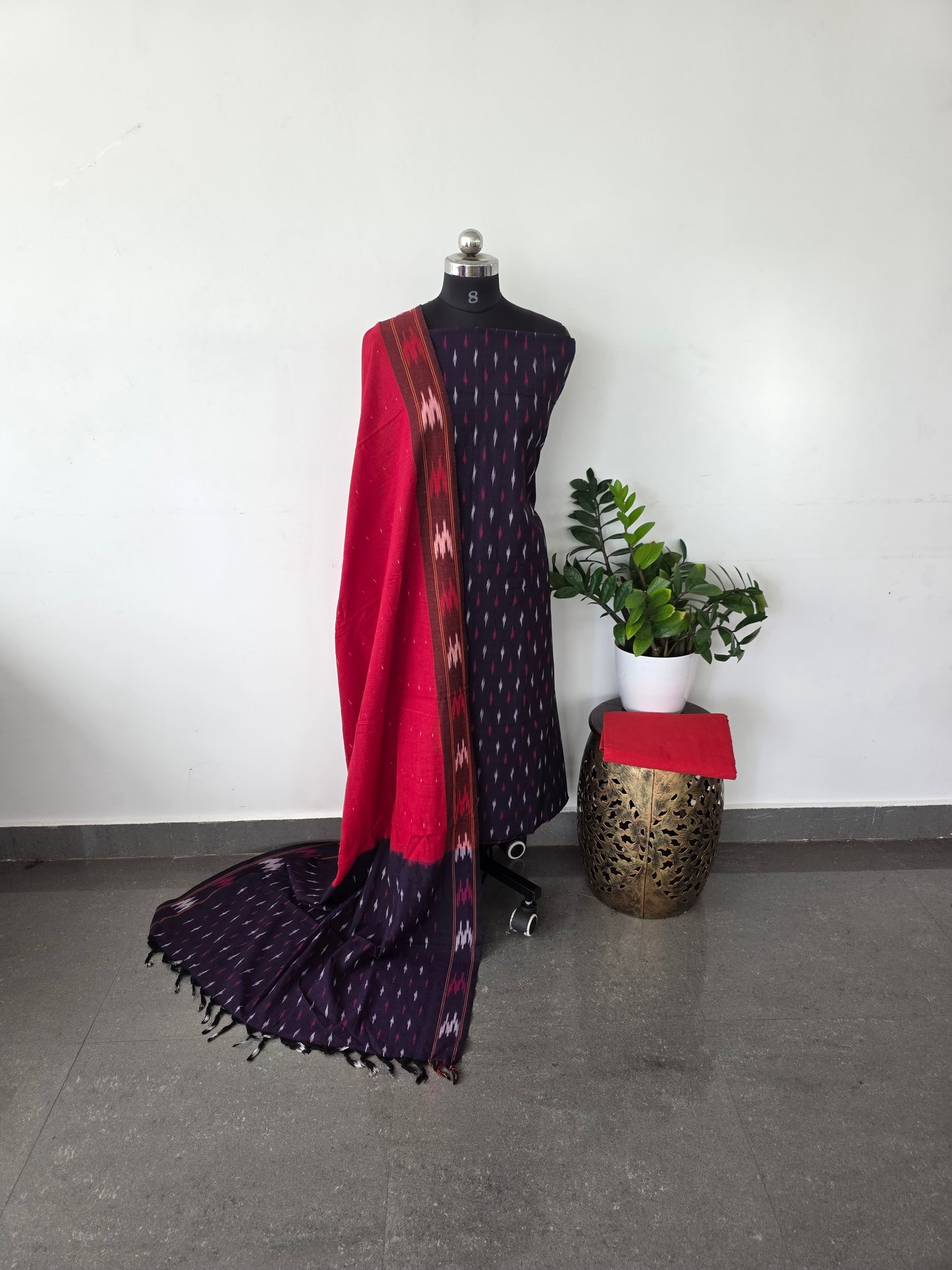 Pochampally ikkat cotton set - IC10