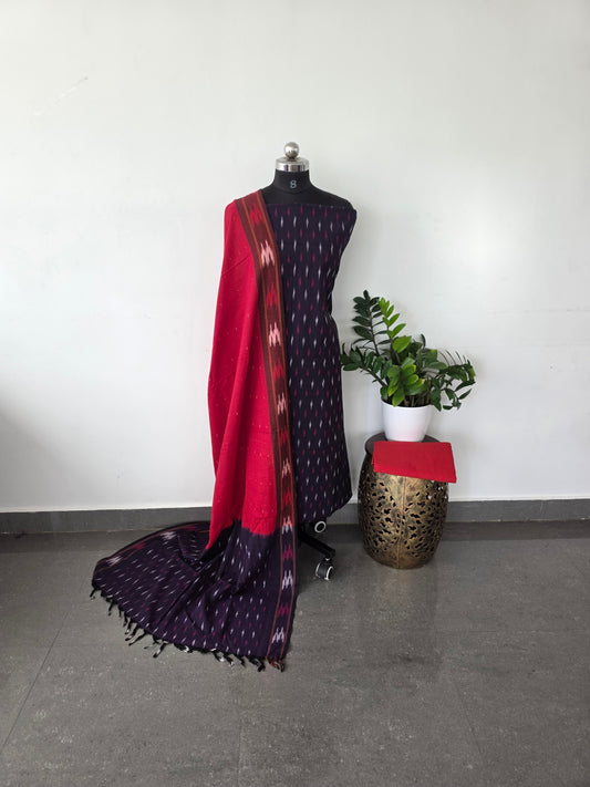 Pochampally ikkat cotton set - IC10