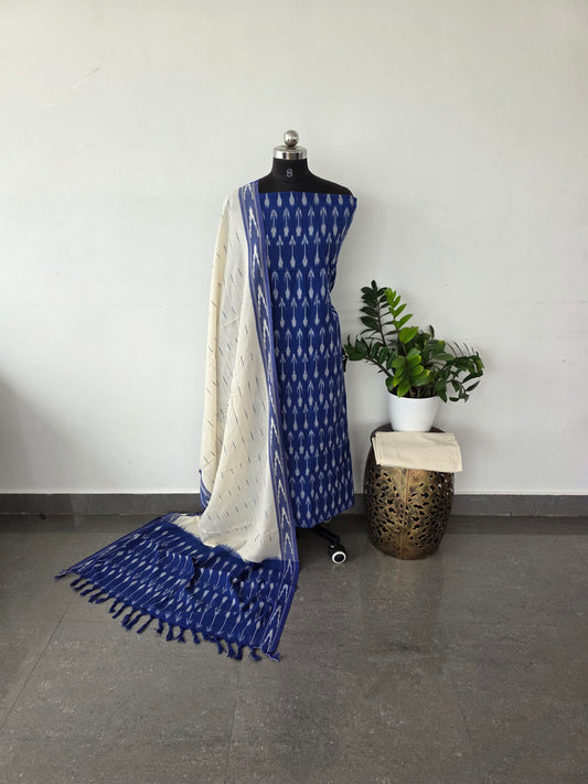 Pochampally ikkat cotton set - IC14
