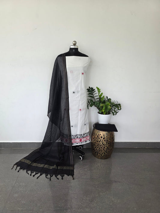 Pure handloom cotton set - w37