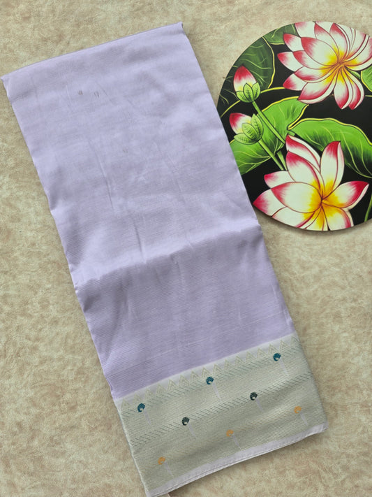 Premium semi mangalagiri pattu saree - MS19