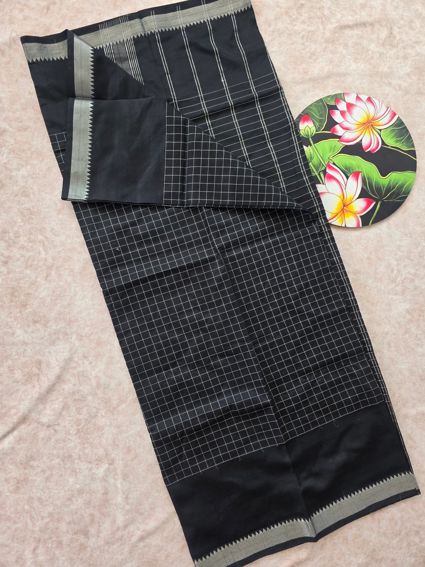 Premium semi mangalagiri pattu saree - MS13