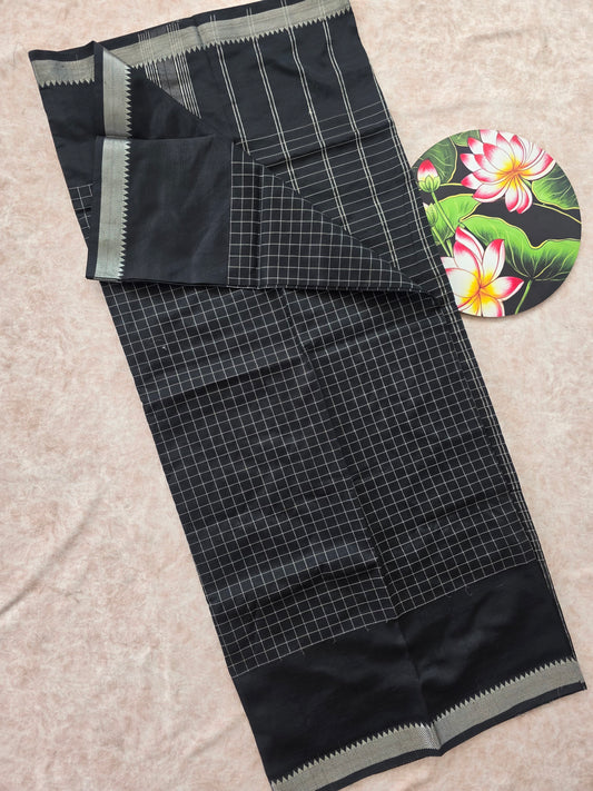 Premium semi mangalagiri pattu saree - MS13