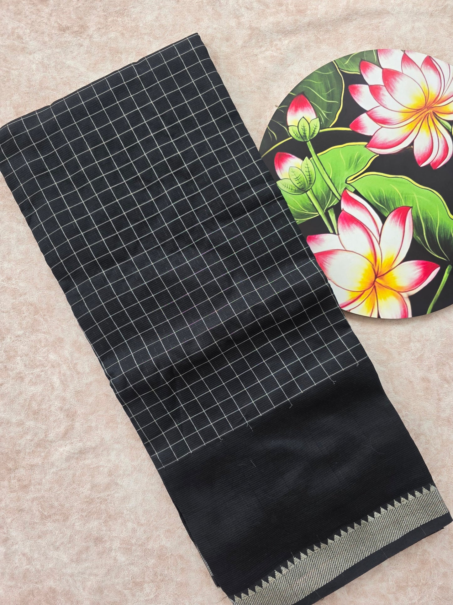 Premium semi mangalagiri pattu saree - MS13