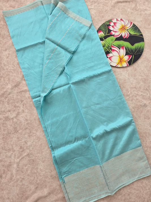 Premium semi mangalagiri pattu saree - MS12