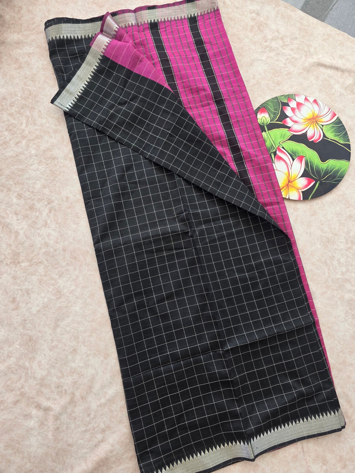 Premium semi mangalagiri pattu saree - MS11