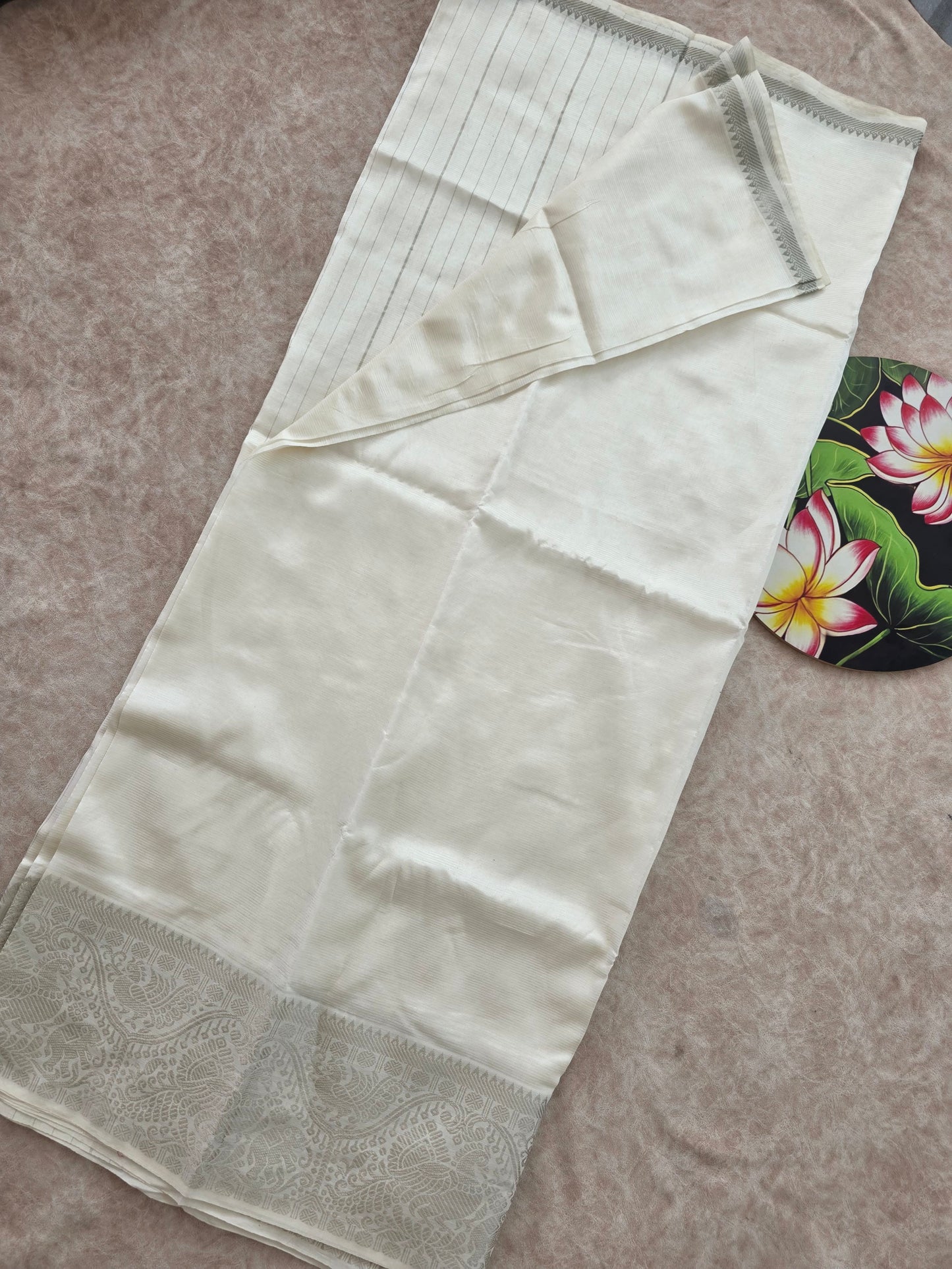 Premium semi mangalagiri pattu saree - MS8