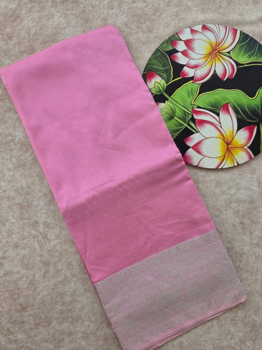 Premium semi mangalagiri pattu saree - MS7