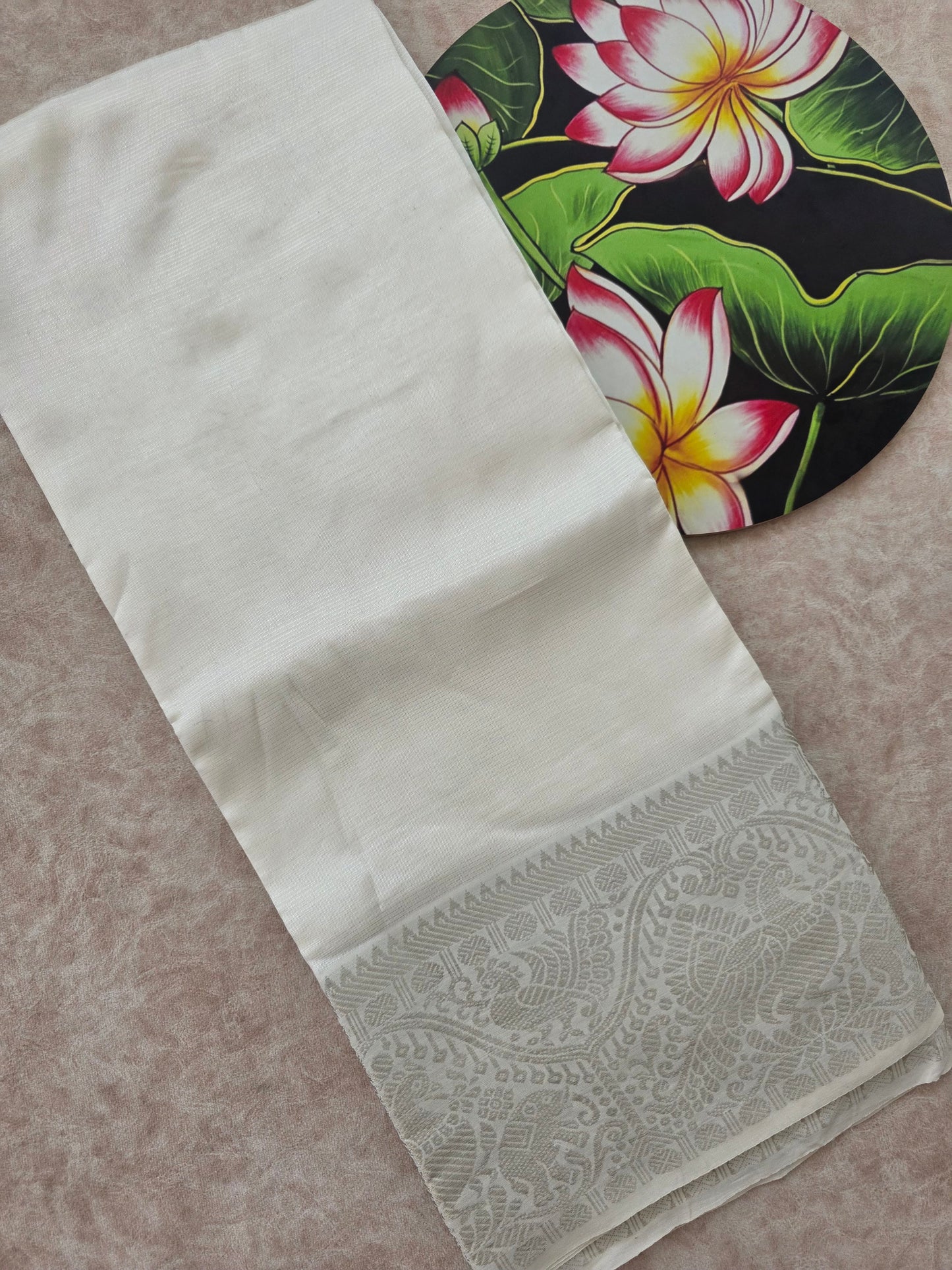 Premium semi mangalagiri pattu saree - MS8