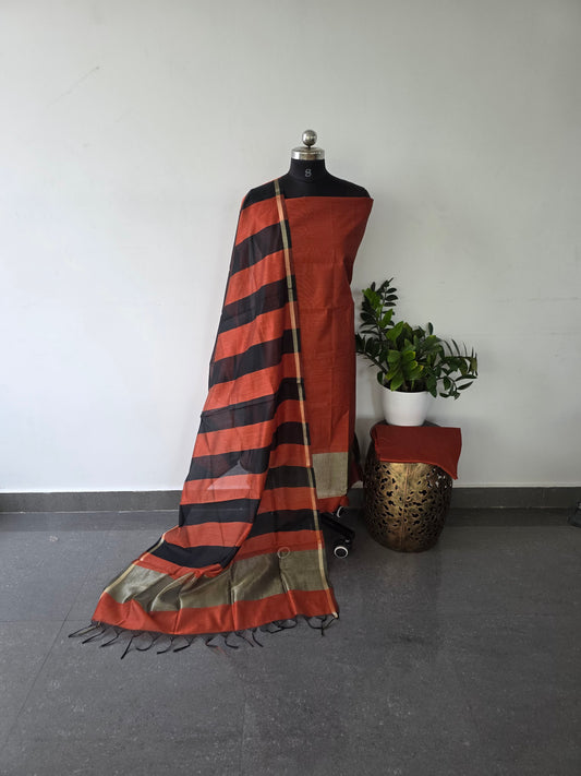 Georgeous Maheswari cotton by silk salwar set - ma2