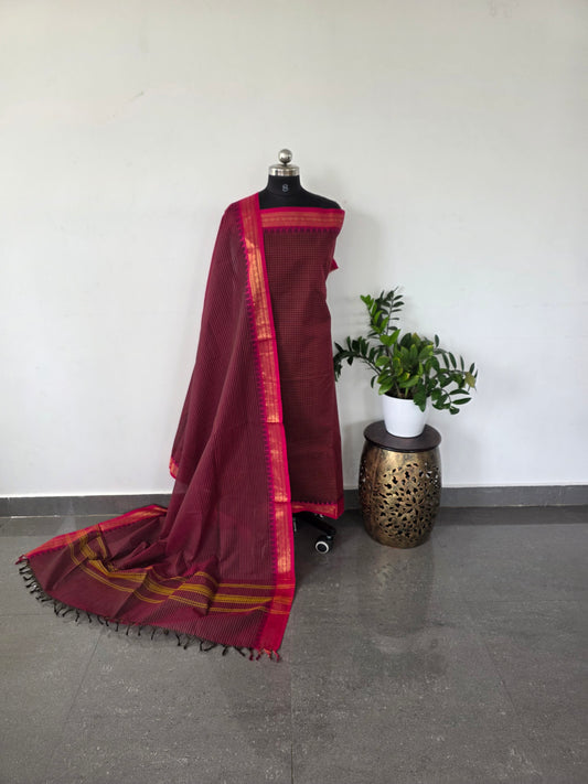 Premium korvai chettinadu cotton set - CF16