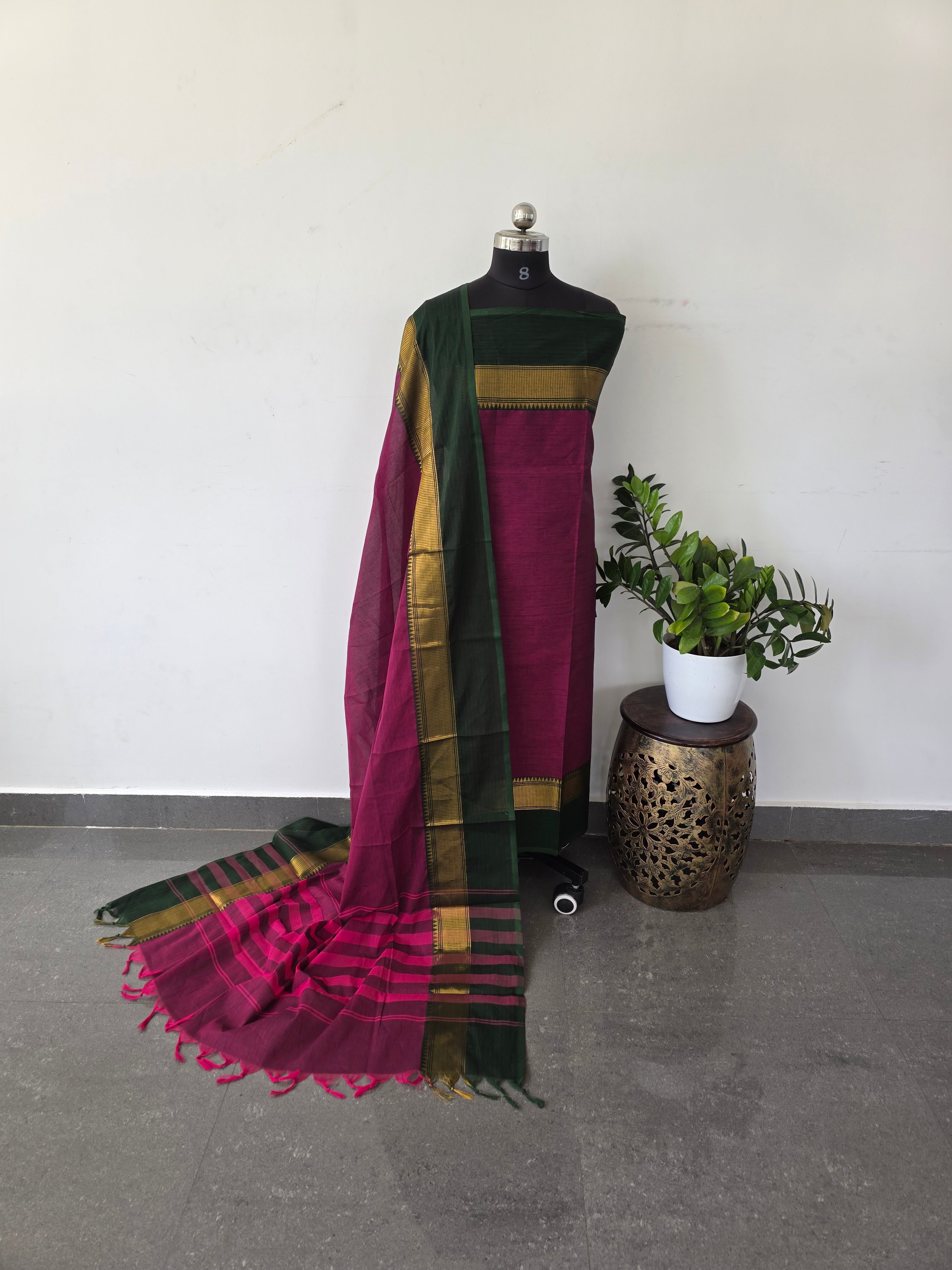 Premium Kanchi cotton set (2 pc set ) - KC3