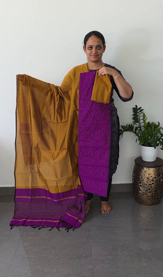 Pochampally sico full ikkat set - SD86