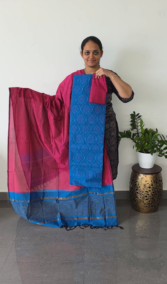 Pochampally sico full ikkat set - SD90