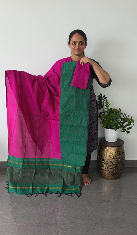 Pochampally sico full ikkat set - SD111