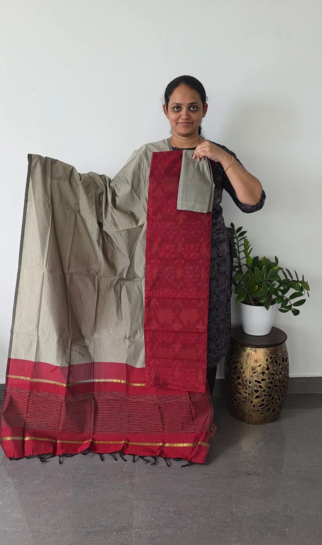 Pochampally sico full ikkat set - SD112