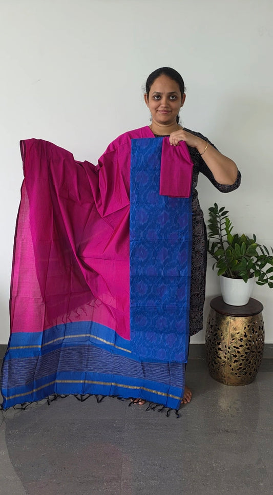 Pochampally sico full ikkat set - SD119