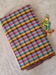 Madras kattam prewashed textured running material (0.5 inch* 0.5 inch)-Md204