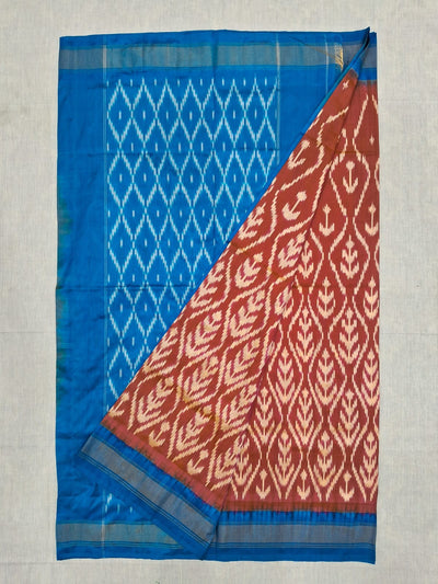 Mulberry pure Ikkat pattu saree- WW594
