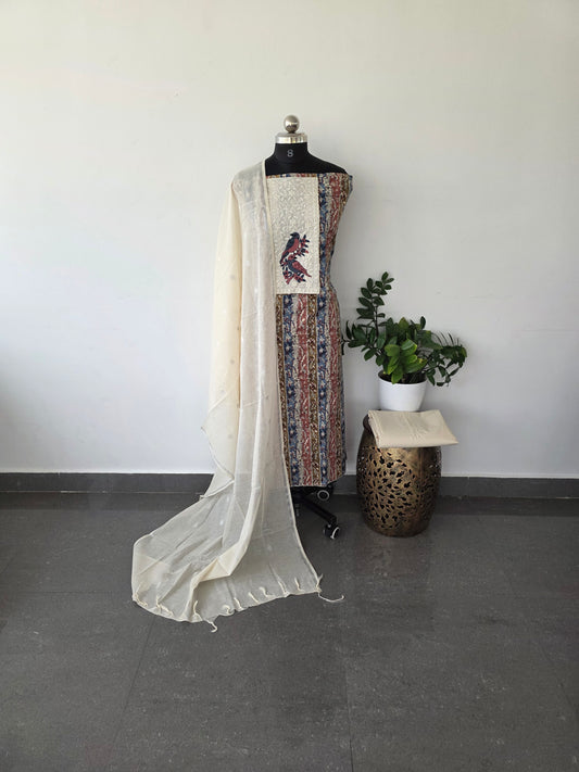 Pure cotton set with embroidery work- POS