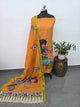 Kalahasthi Handcrafted Penkalamkari bangalore silk set -KH261