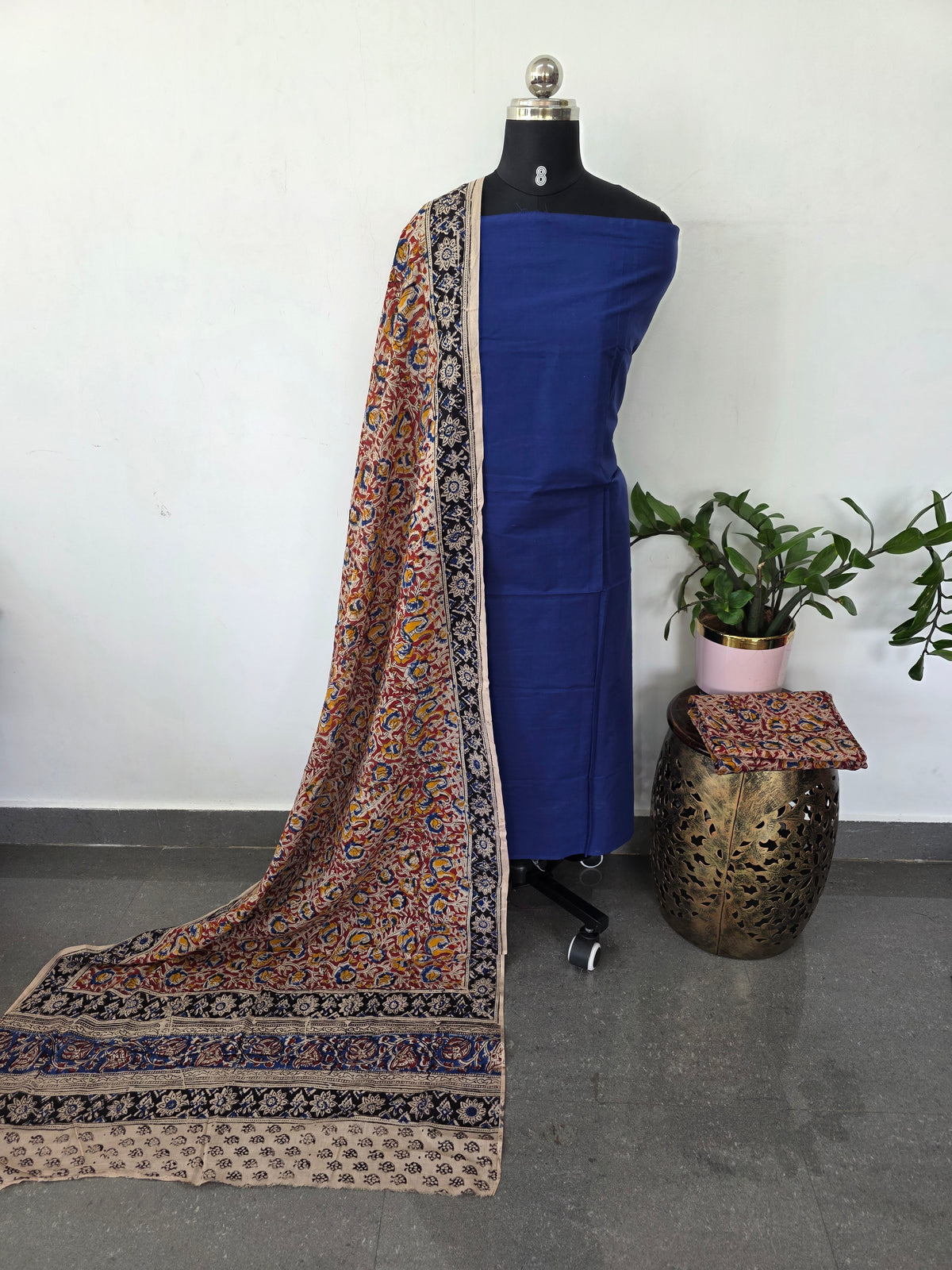 Handblock kalamkari cotton set -AK441