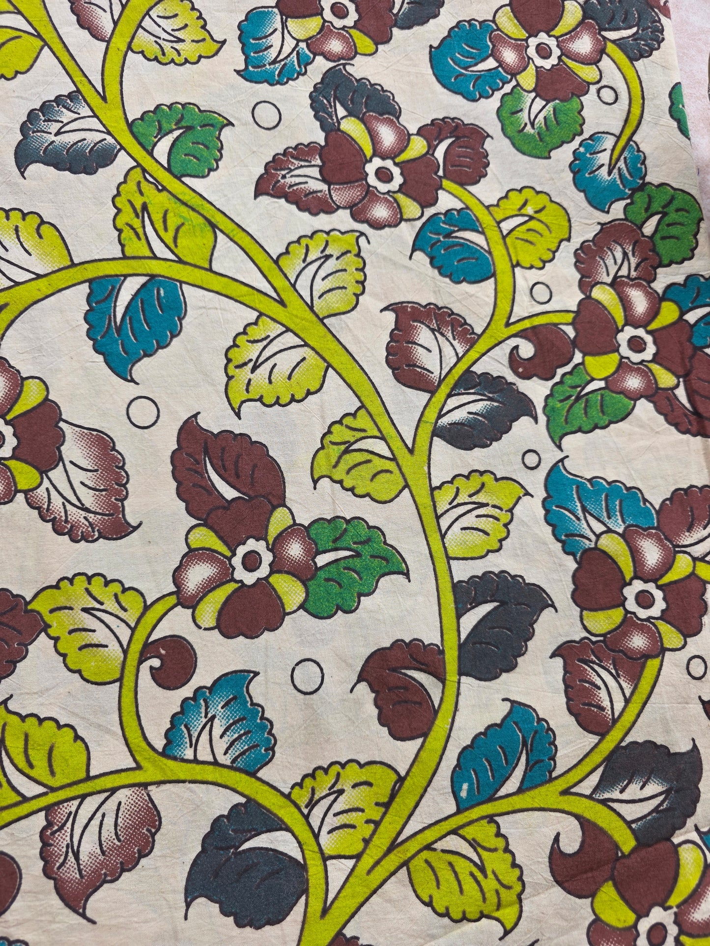 Pure kalamkari cotton running material (1 meter)- KM37