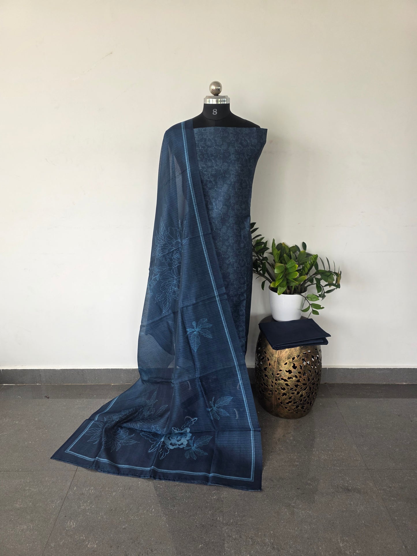 Premium semi tussar silk set - CLA243