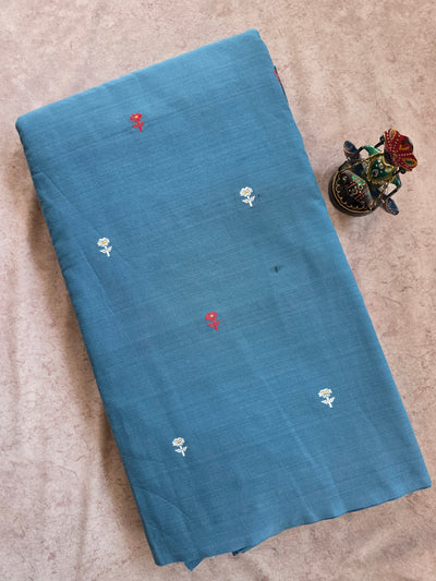 Prewashed  Jamdhani butti south cotton running material - HRM51