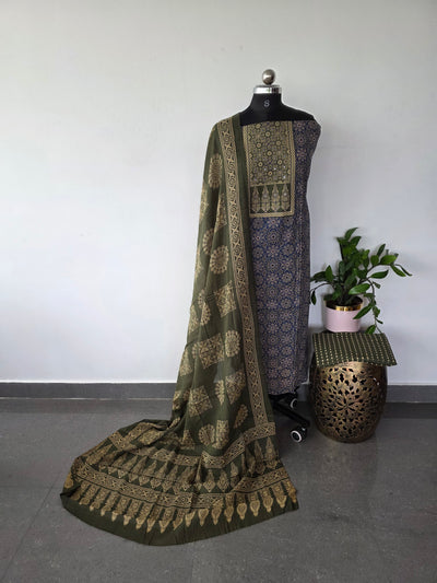 Gamthi ajrakh cotton set - BA283