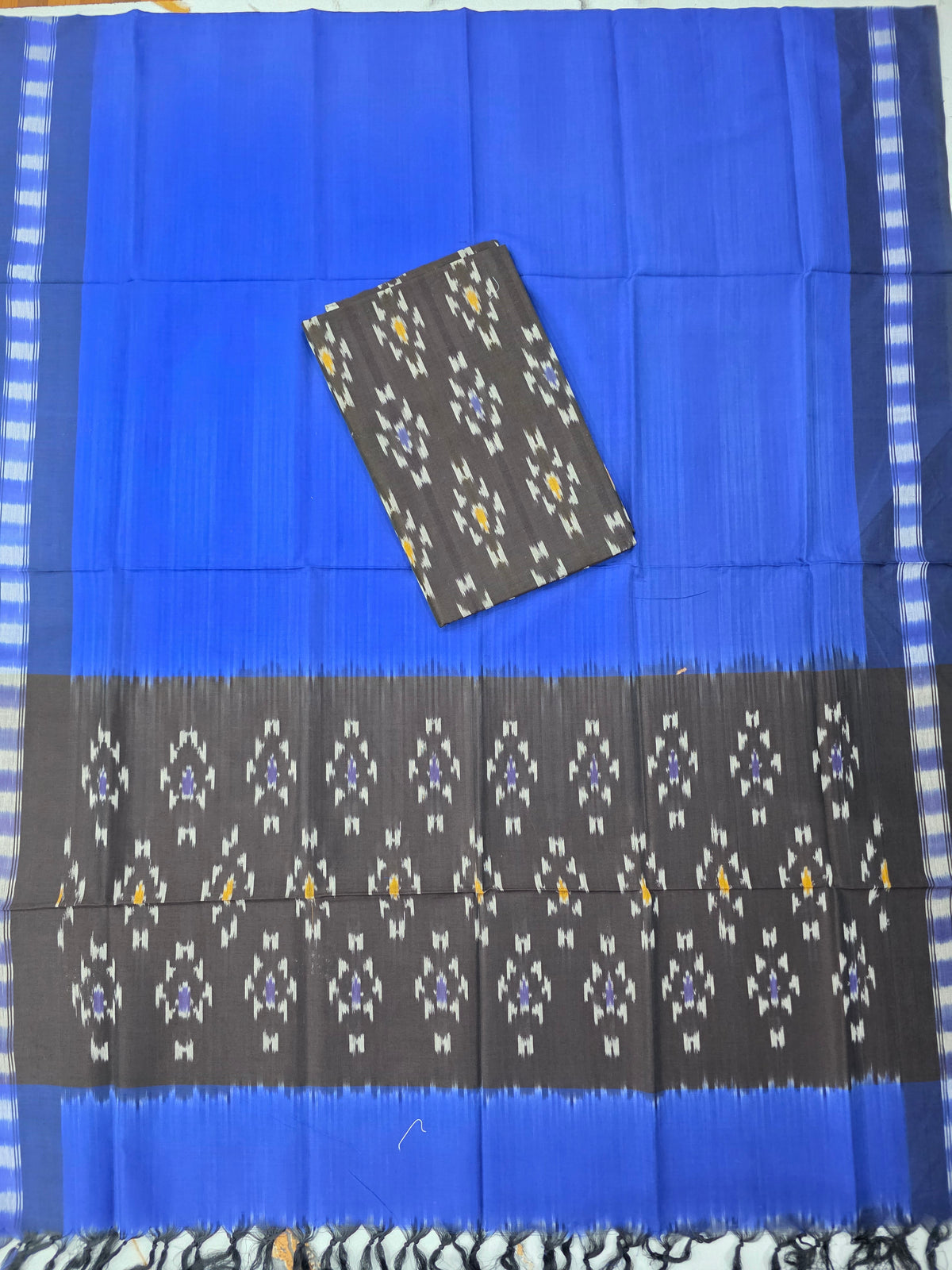 Mercerised Gas warp ikkat set -WW778