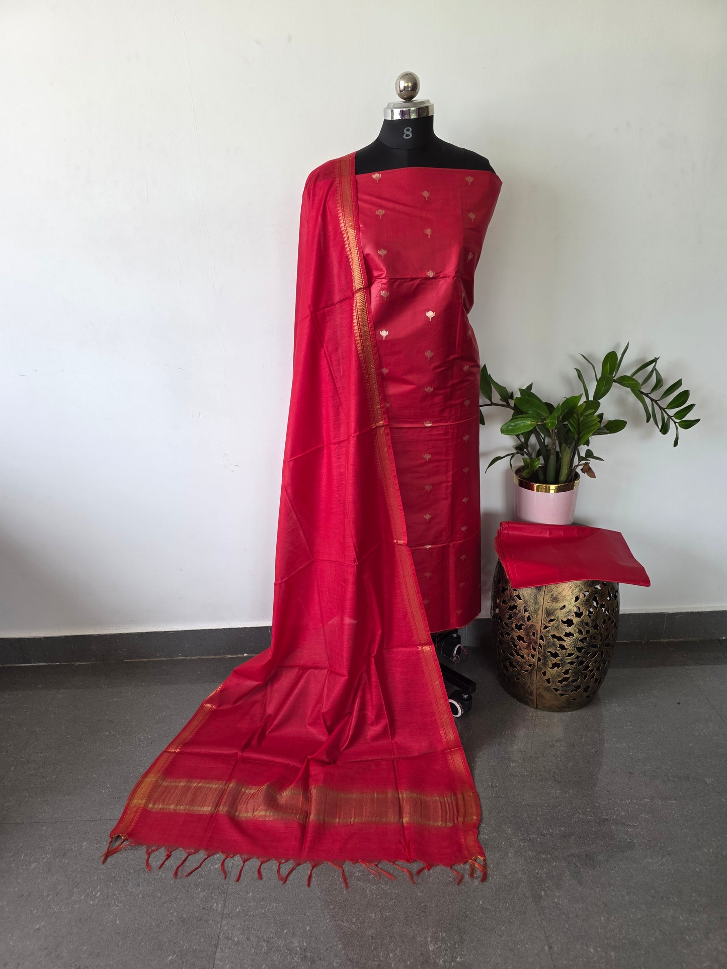 Bhagalpuri katan viscose silk set- BA338