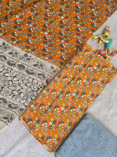 Authentic pure kalamkari cotton set - AK396