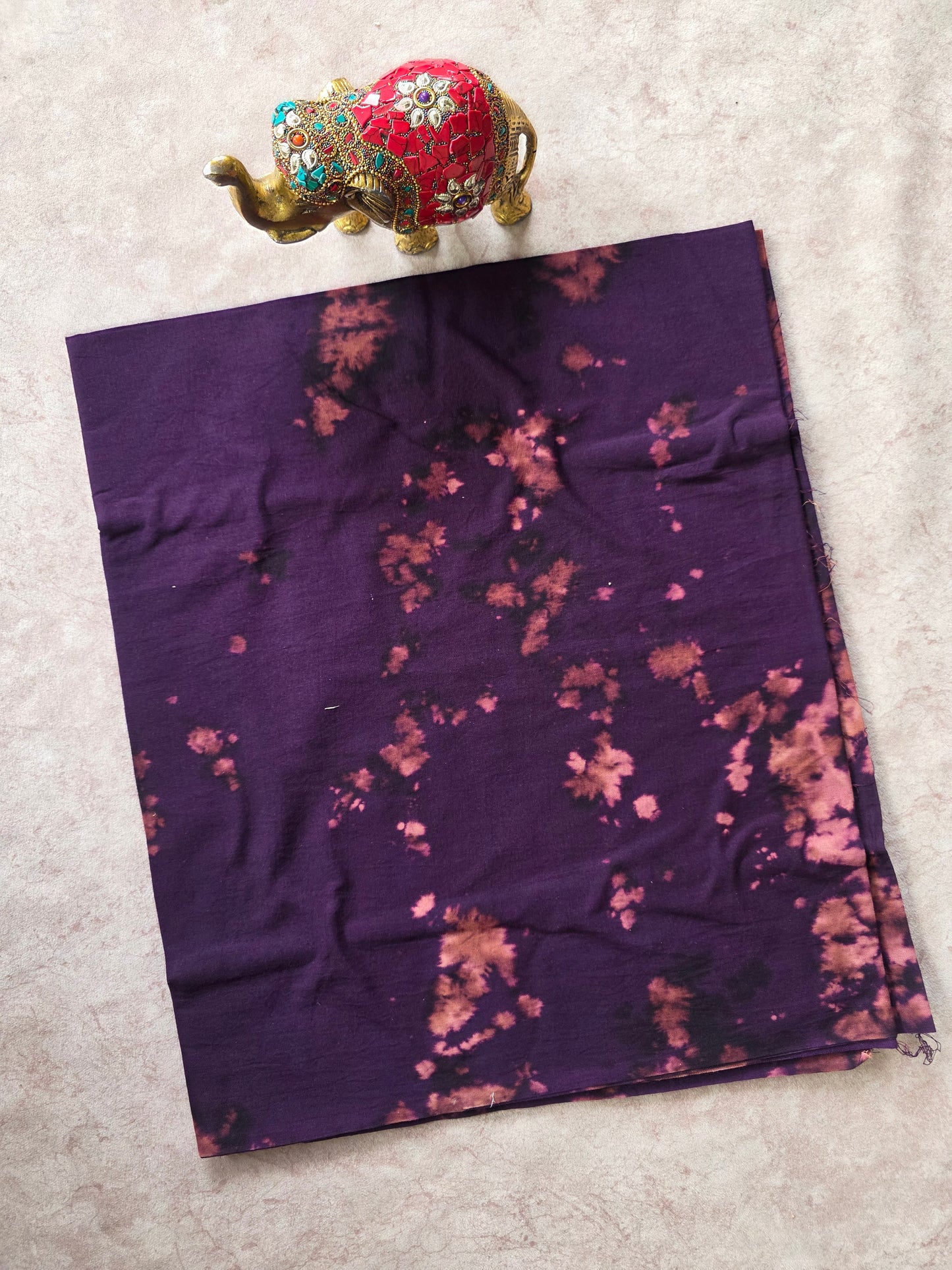 Tie & dye marbel print Batik Nighty/ Kaftan fabric ( approx 3 mtrs ) - NF54