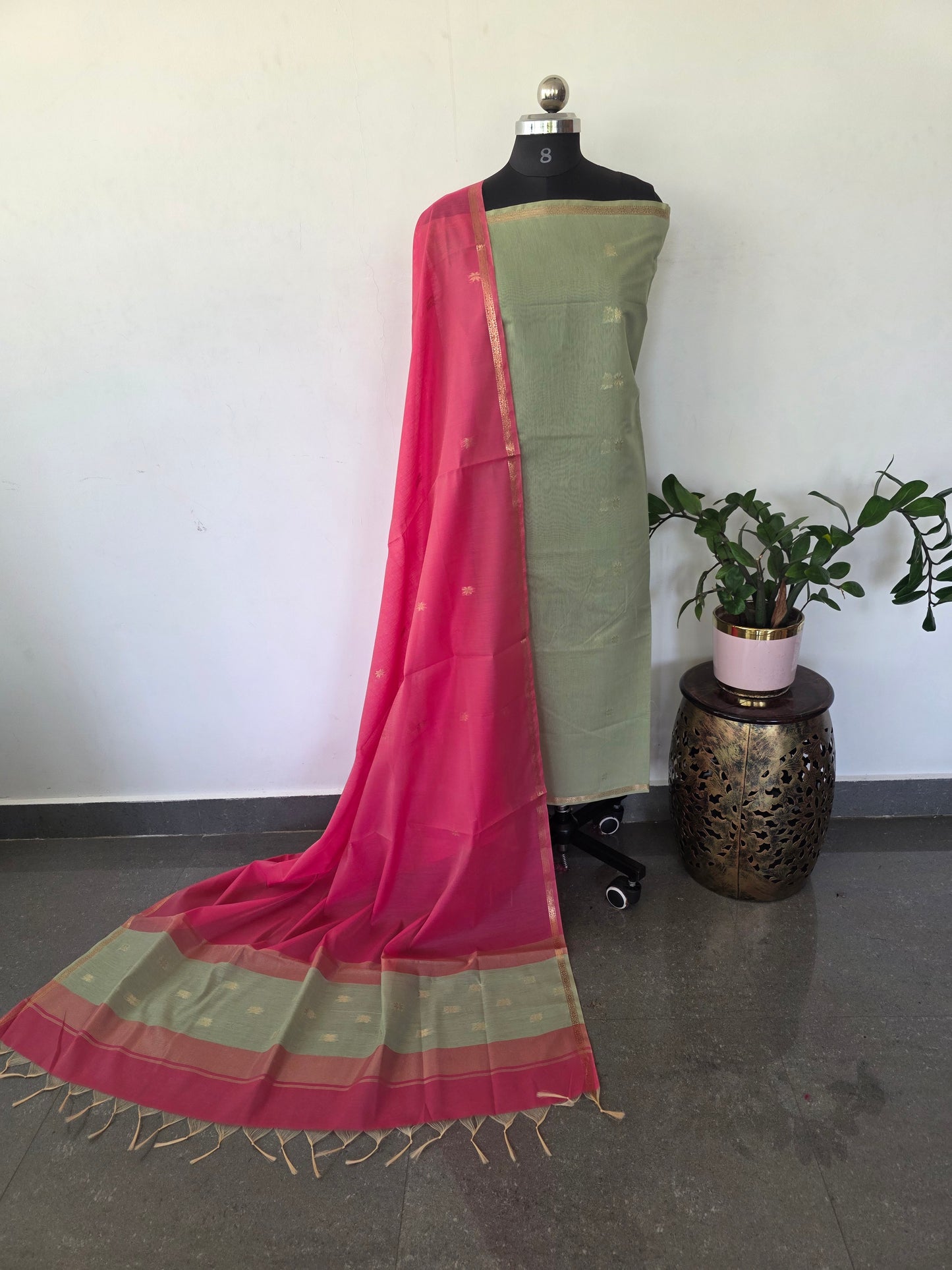 Semi Maheshwari silk salwar set - SM169