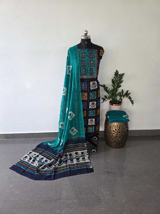 Premium batik cotton set  - blue