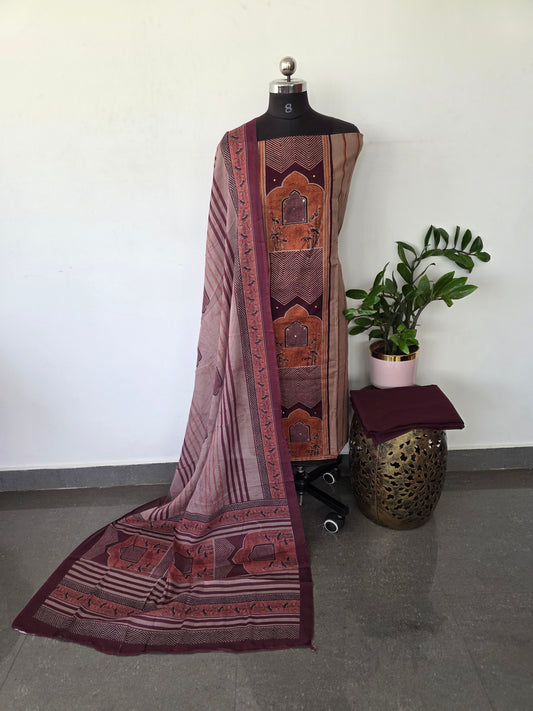 Premium Ajrakh cotton set - BA359