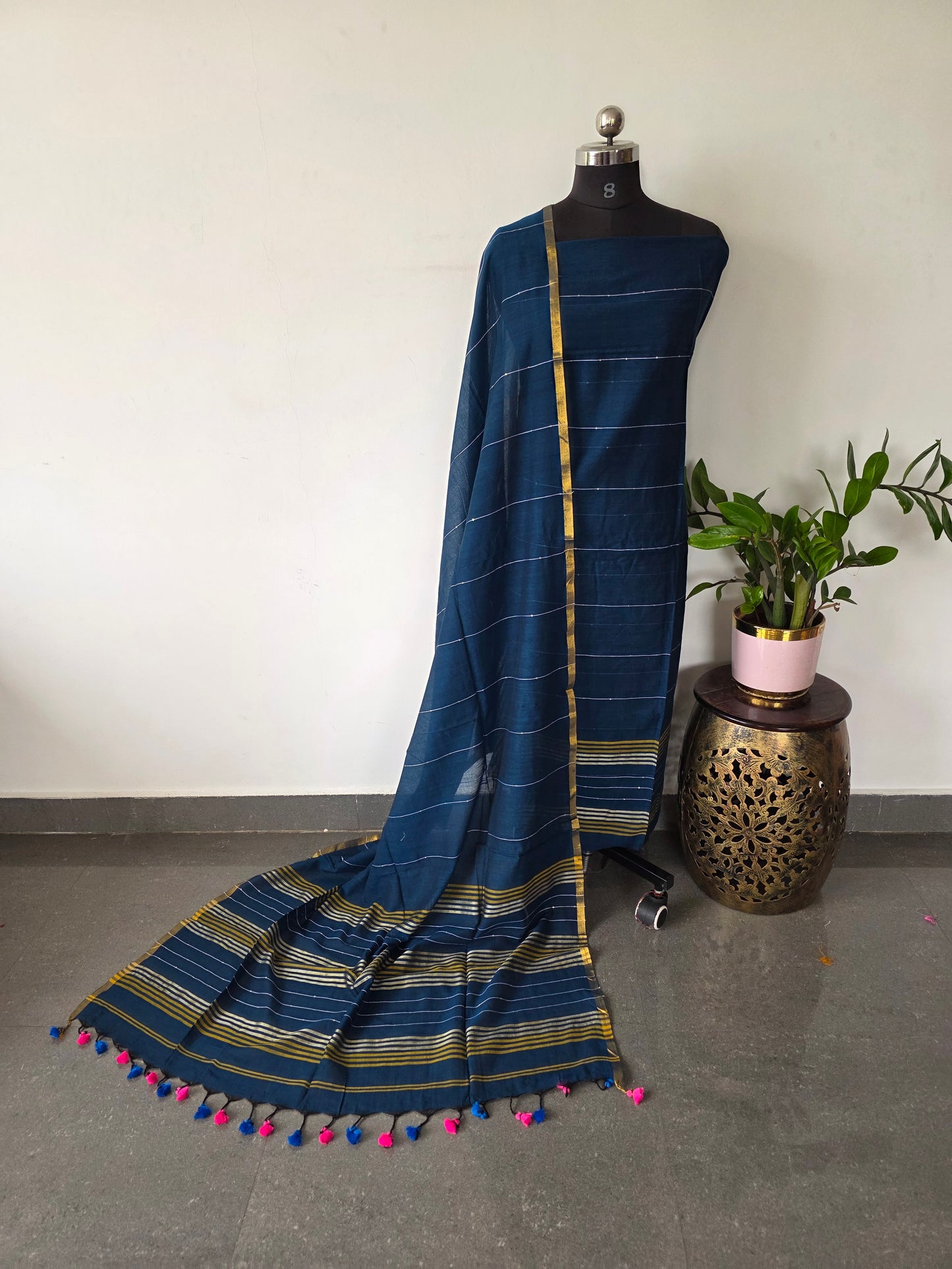 Premium mul khadi sequence work set - MUL270