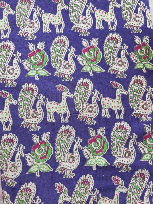 Pure kalamkari cotton running material (1 meter)- KM30